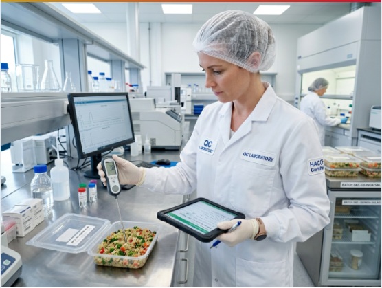 Quality assurance systems, laboratory testing and food-safety certification